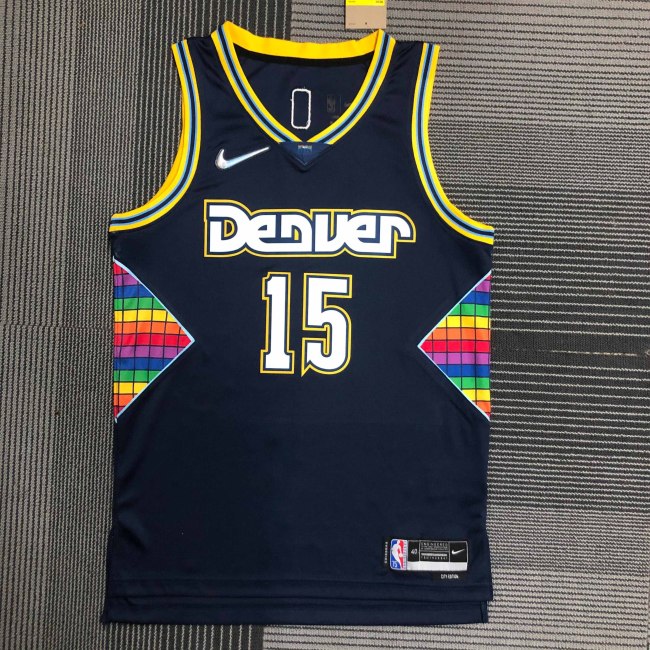 Heat Transfer 2022 NBA Denver Nuggets Nikola Jokic City edition Black Jersey