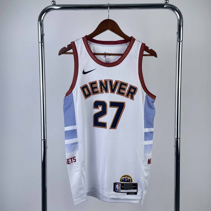 Heat Transfer 2023 NBA Denver Nuggets Murray City edition White Jersey