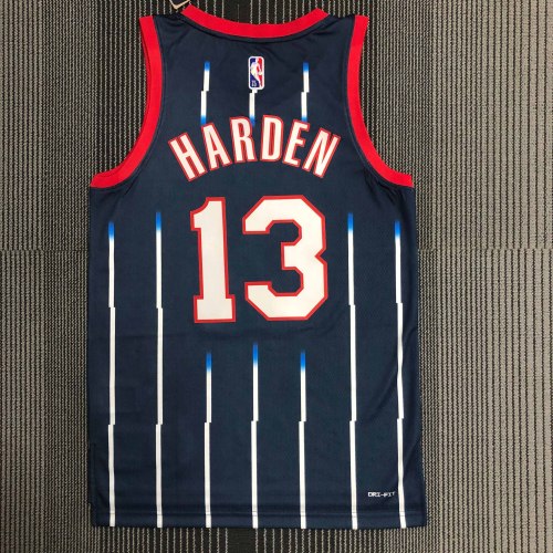 Heat Transfer NBA 2022 Houston Rockets James Harden Dark blue City edition Jersey