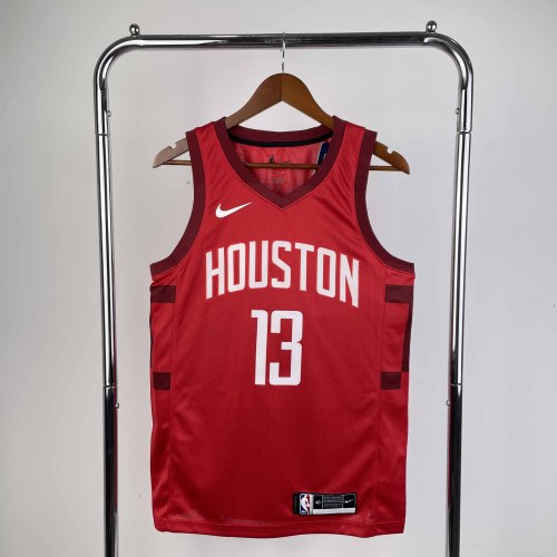 Heat Transfer NBA Houston Rockets James Harden 2018-19 Red Earned Edition Swingman Jersey