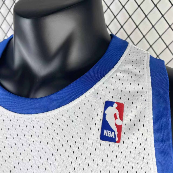 Heat Transfer Retro NBA 1991-92 Denver Nuggets Mutombo soccer fans white Jersey
