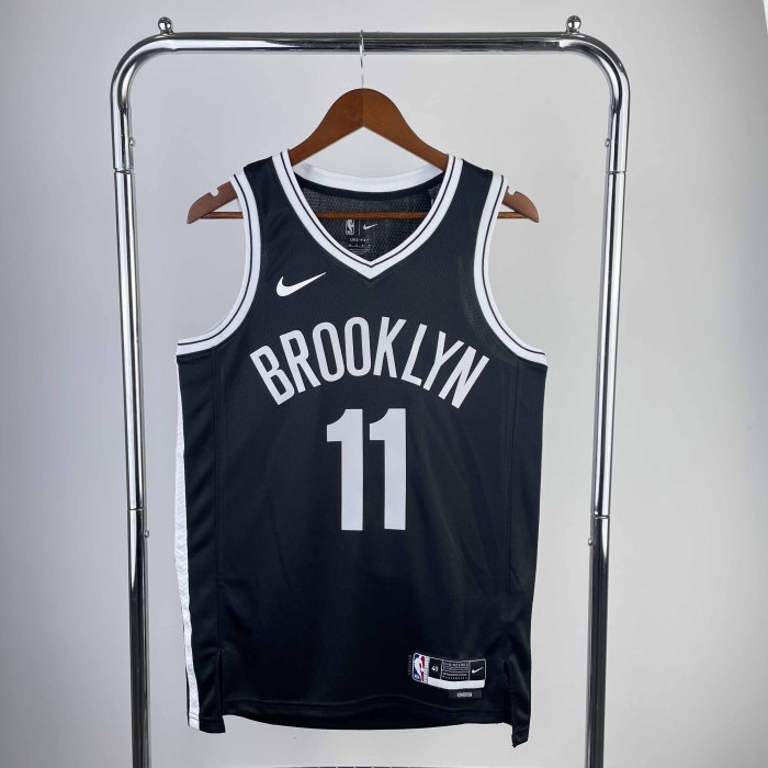 Heat Transfer NBA Brooklyn Nets Kyrie Irving 2022-23 Black Icon Edition Swingman Jersey