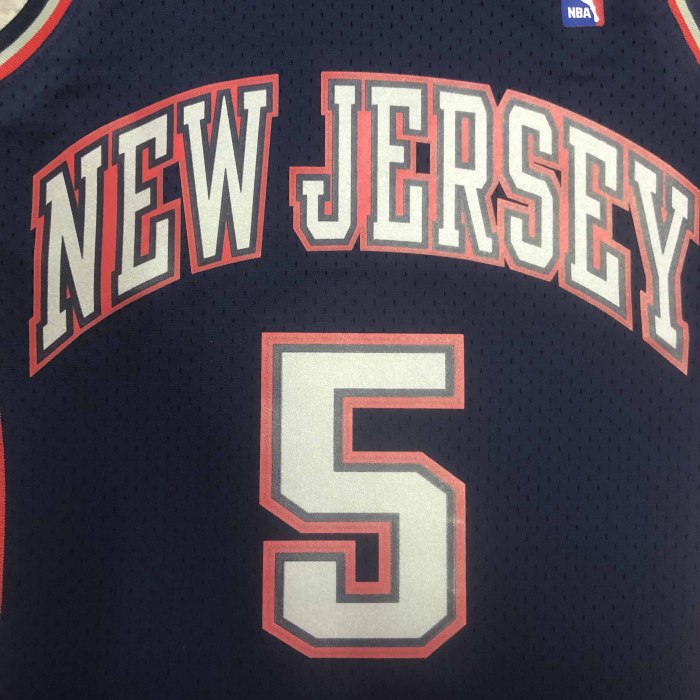 Heat Transfer Retro NBA  Brooklyn Nets Jason Kidd Mitchell & Ness 2006-07 Hardwood Swingman Jersey