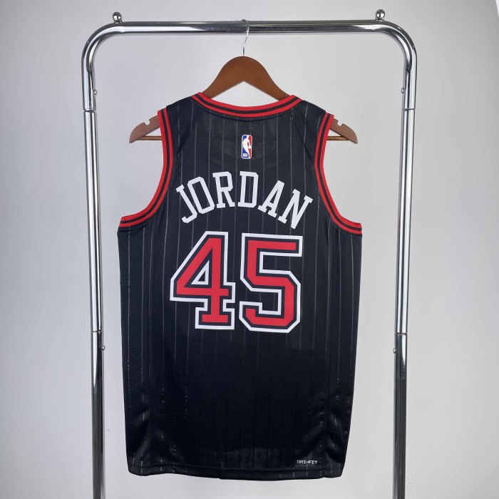 Heat Transfer 2023 NBA Chicago Bulls Michael Jordan Flying man limited Black  Jersey