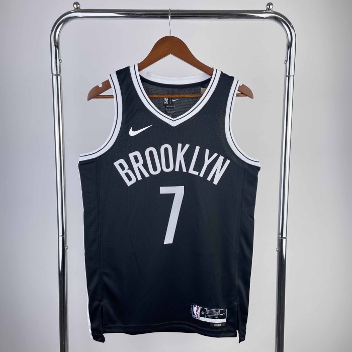 Heat Transfer NBA Brooklyn Nets Kevin Durant 2022-23 Black Icon Edition Swingman Jersey