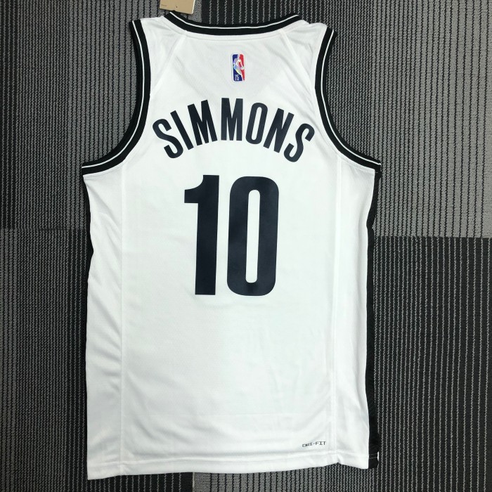 Heat Transfer NBA  Brooklyn Nets Ben Simmons 75th Anniversary White Jersey