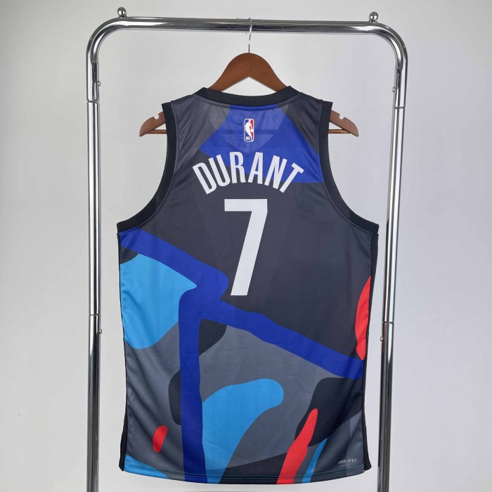 Heat Transfer NBA Brooklyn Nets Kevin Durant 2023-24 City Edition Swingman Jersey