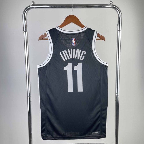 Heat Transfer NBA Brooklyn Nets Kyrie Irving 2022-23 Black Icon Edition Swingman Jersey