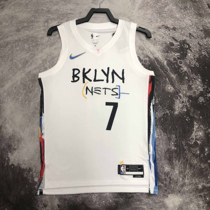 Heat Transfer NBA 2023 Brooklyn Nets Kevin Durant  White city edition Jersey
