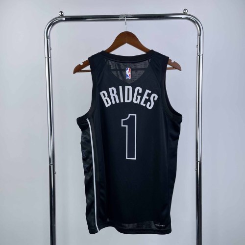 Heat Transfer NBA Brooklyn Nets Mikal Bridges 2022-23 Jordan Brand Statement Edition Swingman Jersey