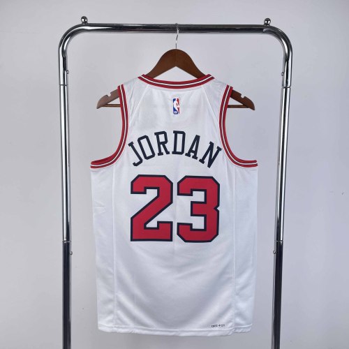 Heat Transfer 2023 NBA Chicago Bulls Michael Jordan White Jersey