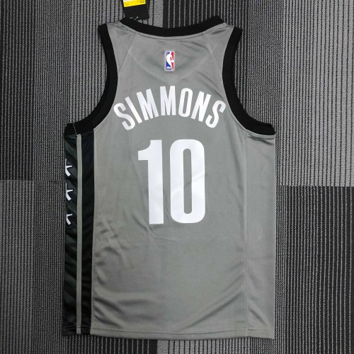 Heat Transfer NBA Brooklyn Nets Ben Simmons Gray Jersey