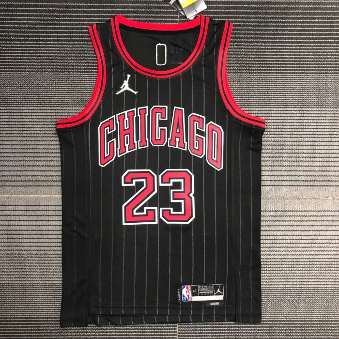 Heat Transfer NBA  Chicago Bulls Michael Jordan 75th Anniversary Black Jersey
