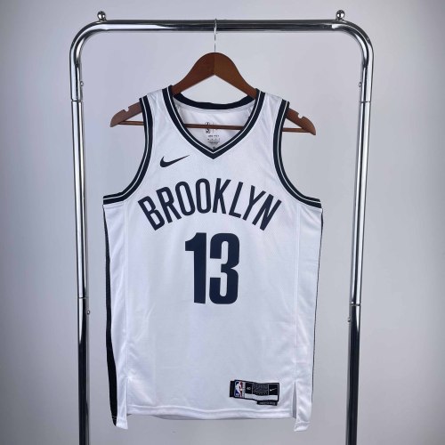 Heat Transfer NBA Brooklyn Nets James Hardene 2022-23 White Association Edition Swingman Jersey