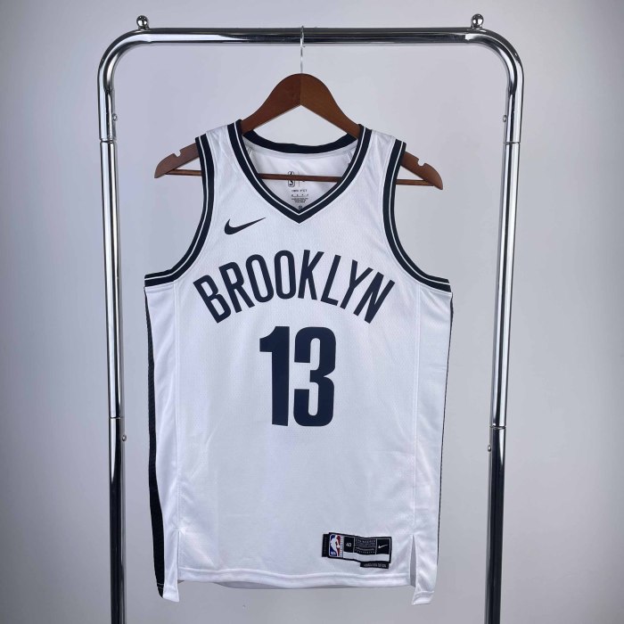 Heat Transfer NBA Brooklyn Nets James Hardene 2022-23 White Association Edition Swingman Jersey