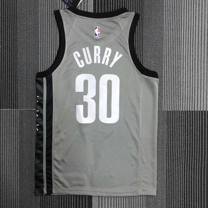 Heat Transfer NBA Brooklyn Nets Seth Curry Gray Jersey