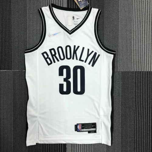 Heat Transfer NBA  Brooklyn Nets Stephen·Curry 75th Anniversary White Jersey