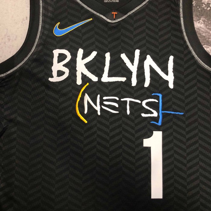 Heat Transfer NBA Brooklyn Nets Mikal Bridges Jersey