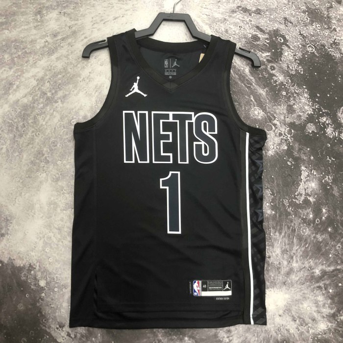 Heat Transfer NBA Brooklyn Nets Mikal Bridges 2022-23 Jordan Brand Statement Edition Swingman Jersey