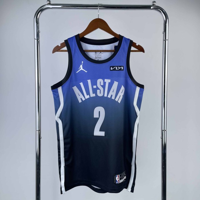 Heat Transfer 2023 NBA  Brooklyn Nets Kyrie Irving All Star Blue Jersey