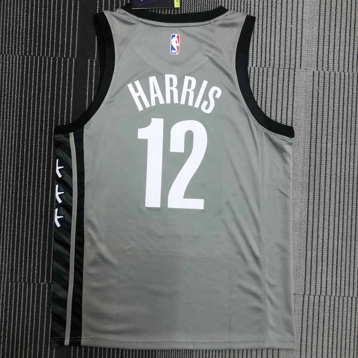 Heat Transfer NBA Brooklyn Nets Joe Harris Gray Jersey
