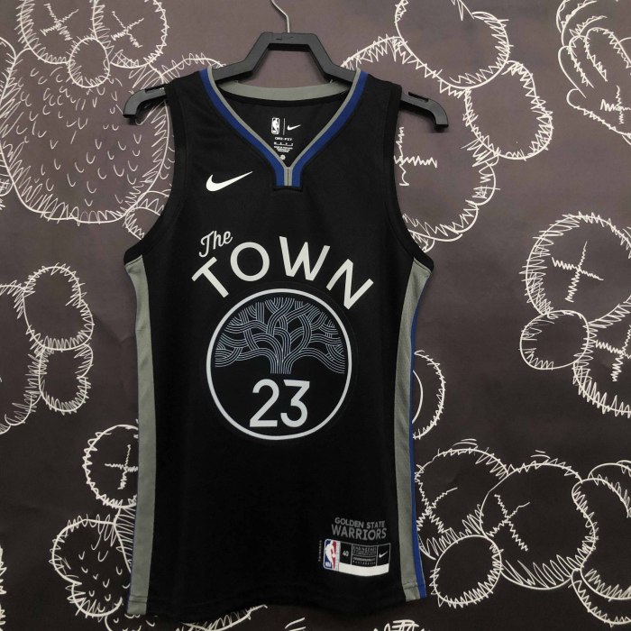 Heat Transfer 2020 Golden State Warriors JaMychal Green Black Jersey