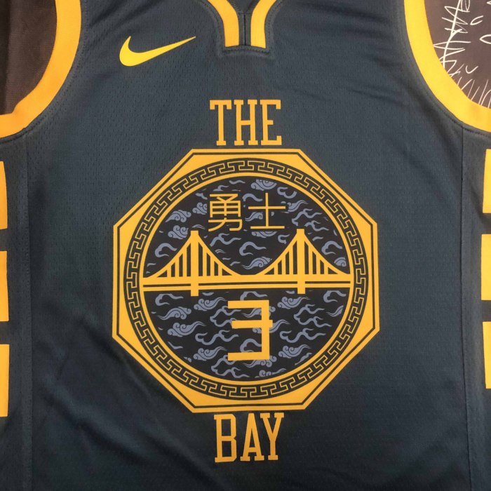 Heat Transfer 2018 Golden State Warriors Jordan Poole Gray Jersey