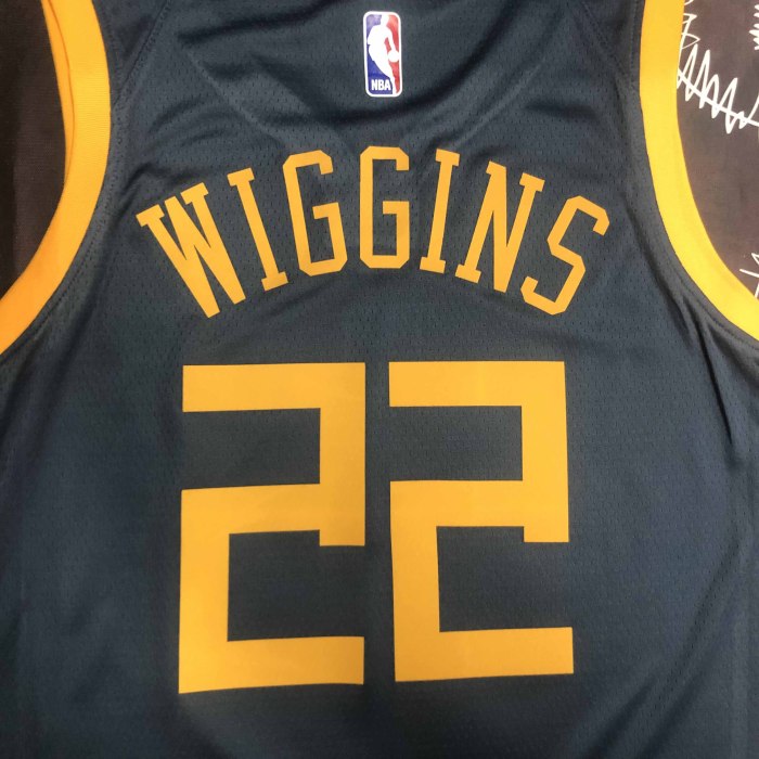 Heat Transfer 2018 Golden State Warriors Andrew Wiggins Gray Jersey