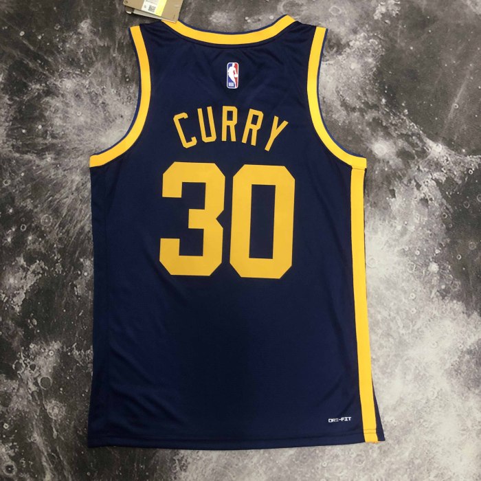 Heat Transfer 2023 Golden State Warriors Stephen Curry Flying man limited  Dark blue Jersey