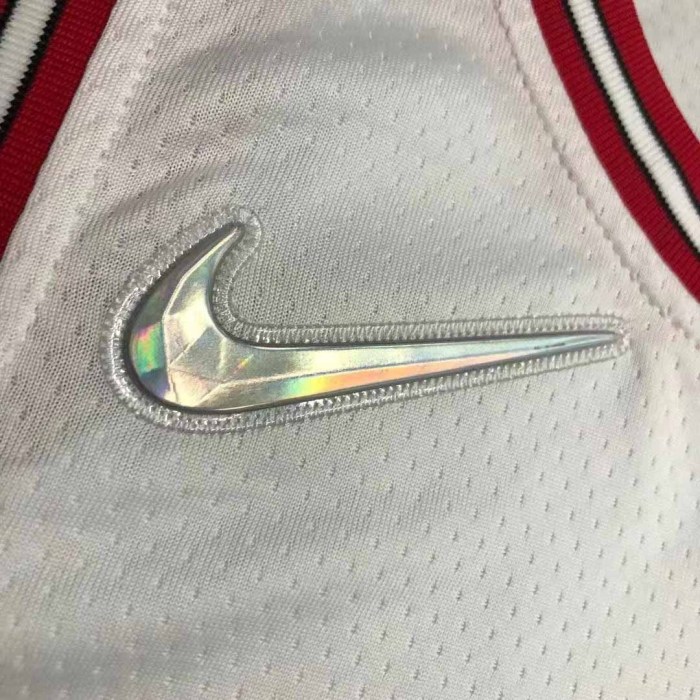 Heat Transfer NBA Chicago Bulls Dennis Rodman 75th Anniversary White Jersey