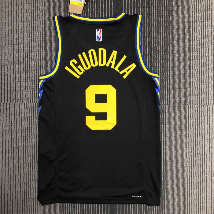 Heat Transfer 2022 Golden State Warriors Andre Iguodala City edition Black Jersey