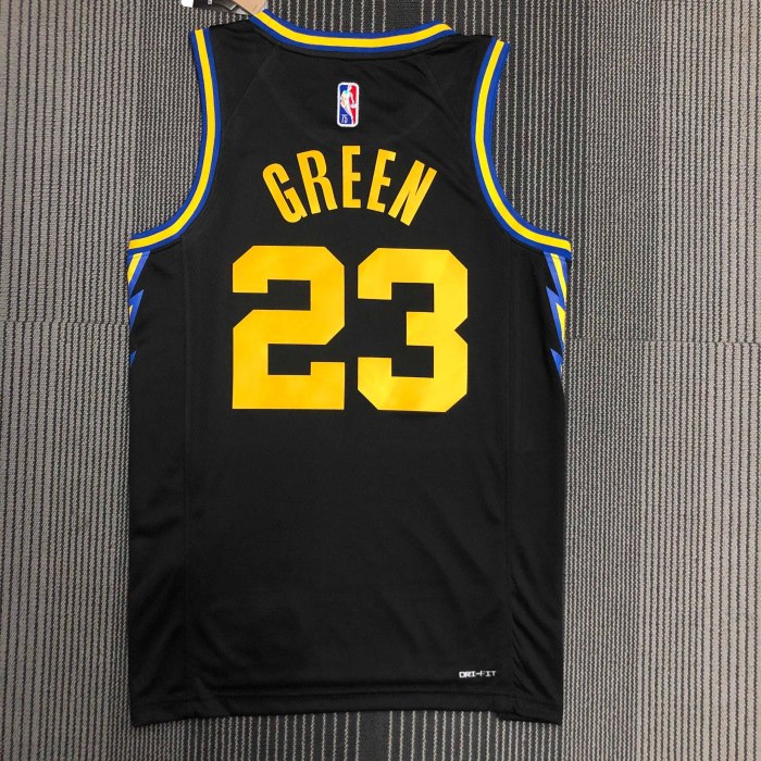 Heat Transfer 2022 Golden State Warriors JaMychal Green City edition Black Jersey
