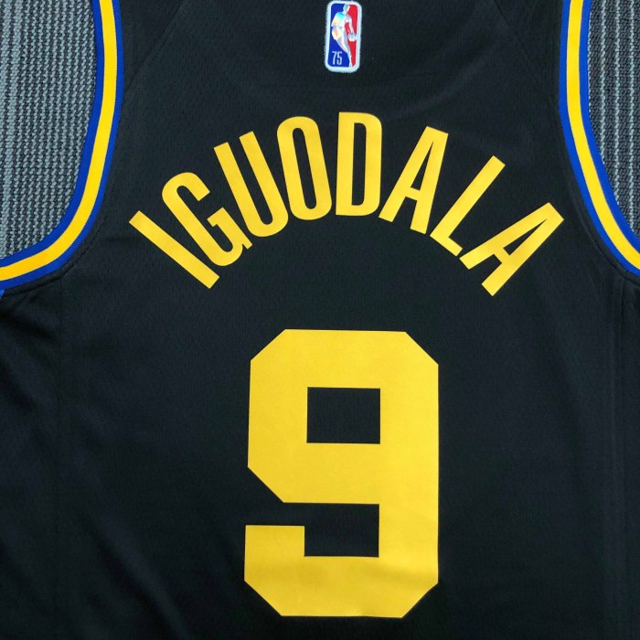 Heat Transfer 2022 Golden State Warriors Andre Iguodala City edition Black Jersey