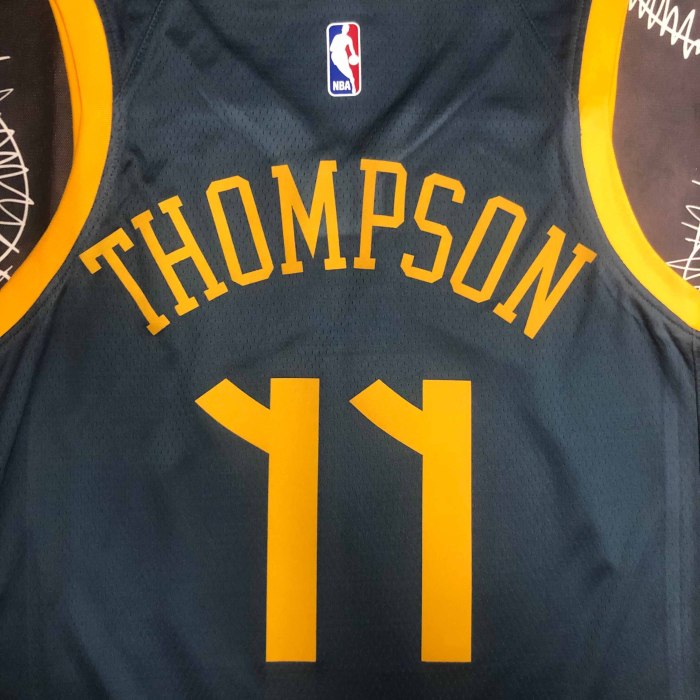 Heat Transfer 2018 Golden State Warriors Klay Thompson Gray Jersey