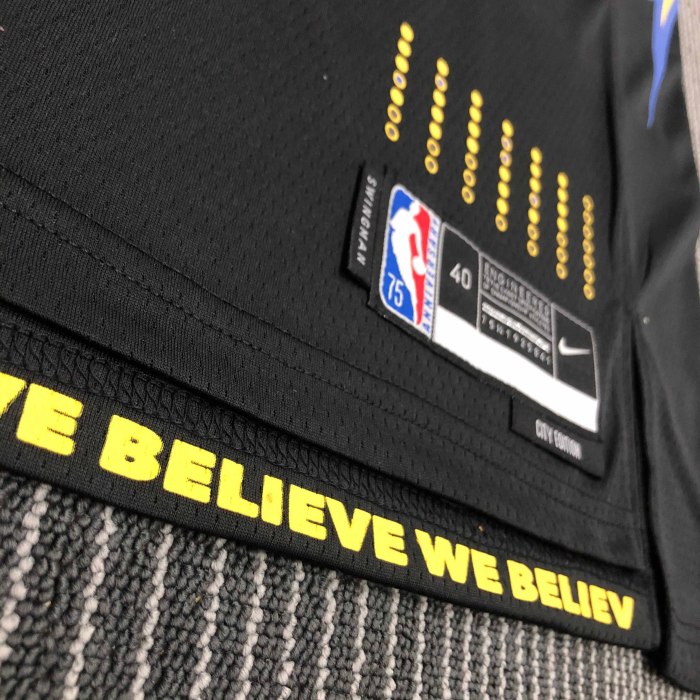 Heat Transfer 2022 Golden State Warriors Andrew Wiggins City edition Black Jersey