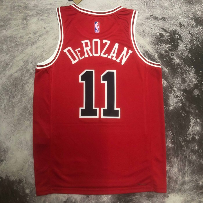 Heat Transfer Chicago Bulls DeMar DeRozan Red 2022-23 Red Icon Edition Swingman Jersey