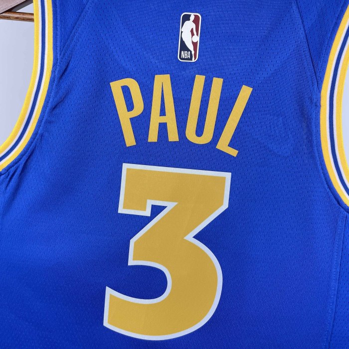 Heat Transfer  Golden State Warriors Chris Paul 2022-23 Classic Edition Swingman Dark blueRetro Jersey