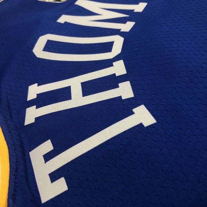 Heat Transfer 2023 Golden State Warriors Klay Thompson Dark blue Retro Jersey