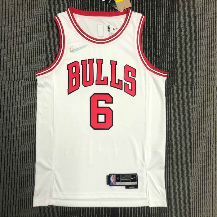 Heat Transfer NBA Chicago Bulls Alex Caruso 75th Anniversary White Jersey