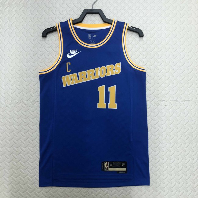 Heat Transfer 2023 Golden State Warriors Klay Thompson Dark blue Retro Jersey