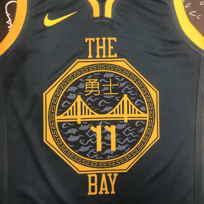 Heat Transfer 2018 Golden State Warriors Klay Thompson Gray Jersey