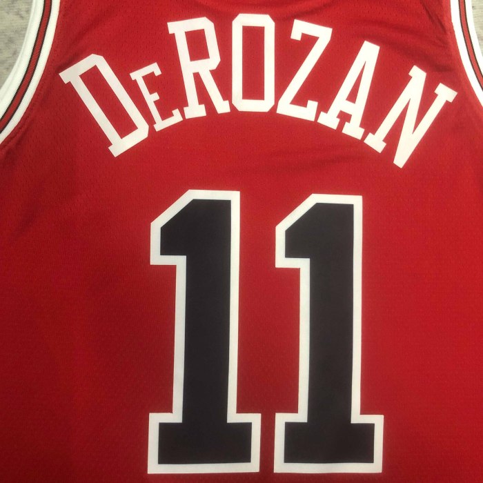 Heat Transfer Chicago Bulls DeMar DeRozan Red 2022-23 Red Icon Edition Swingman Jersey