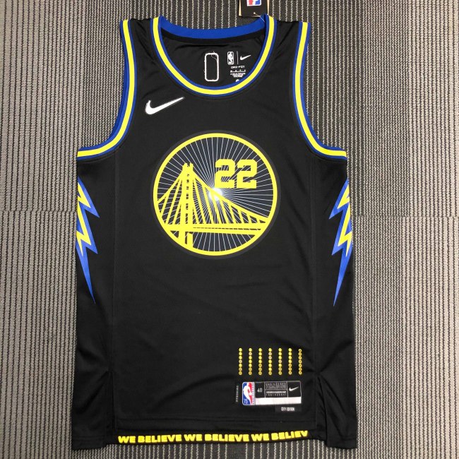 Heat Transfer 2022 Golden State Warriors Andrew Wiggins City edition Black Jersey