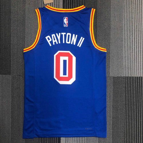Heat Transfer Golden State Warriors Gary Payton II 75th Anniversary Retro Dark blue Jersey