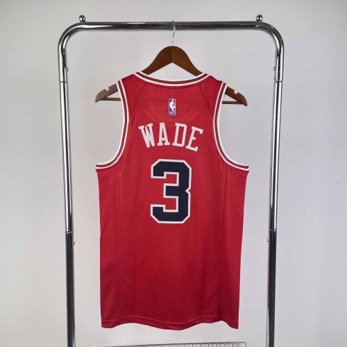 Heat Transfer 2023 NBA Chicago Bulls Dwyane Tyrone Wade Red Jersey