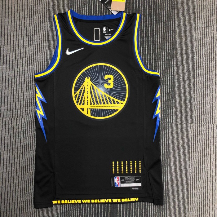 Heat Transfer 2022 Golden State Warriors Jordan Poole City edition Black Jersey