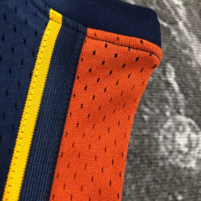 Heat Transfer Golden State Warriors Stephen Curry Mitchell & Ness Youth 2009-10 Hardwood Classics Swingman Retro Jersey