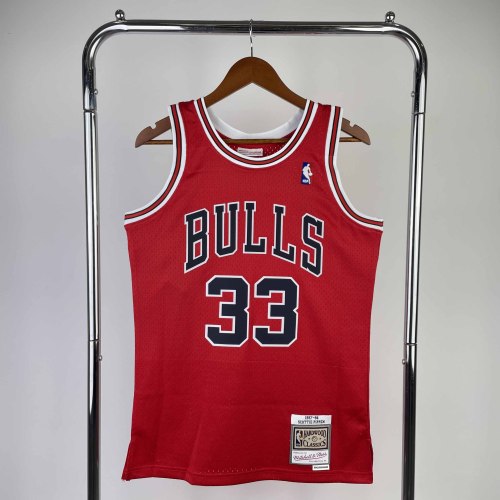 Heat Transfer 1998 Chicago Bulls Scottie Pippen Red Retro Jersey
