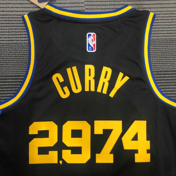 Heat Transfer 2022 Golden State Warriors Stephen Curry City edition Black Jersey