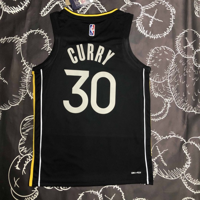 Heat Transfer Golden State Warriors Stephen Curry Glory edition Black Jersey